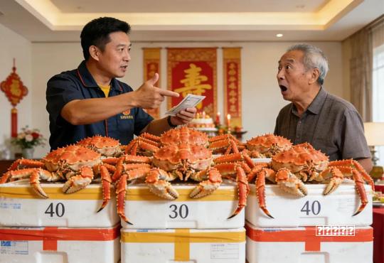 大伯大寿不请我家，海鲜老板上门：记你名下的40箱帝王蟹该结账了